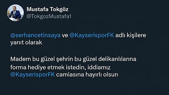 Forma paraları Melih Eymen'e