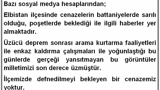 Vali Çiçek, yalanladı: Bekleyen hiç bir cenazemiz yoktur
