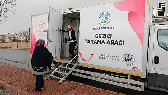 Gezici Kanser Tarama Aracı Talas'ta