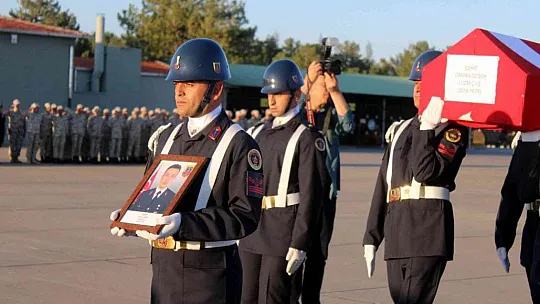 Şehidin cenazesi Kayseri'ye geldi