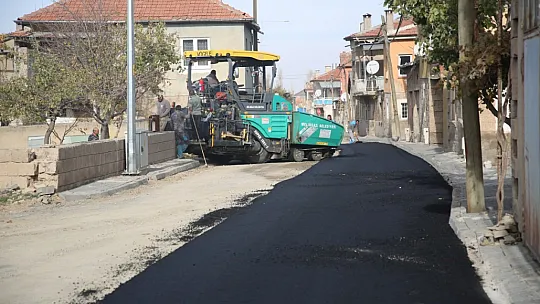 O mahallenin yolları yenileniyor
