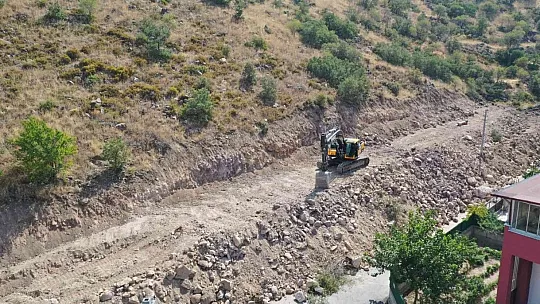 Hacılar'da imar yolu çalışmaları sürüyor