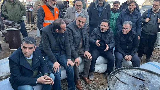 Hacılar ve Develi Belediyeleri Göksun'da Çalışmalara Destek Veriyor