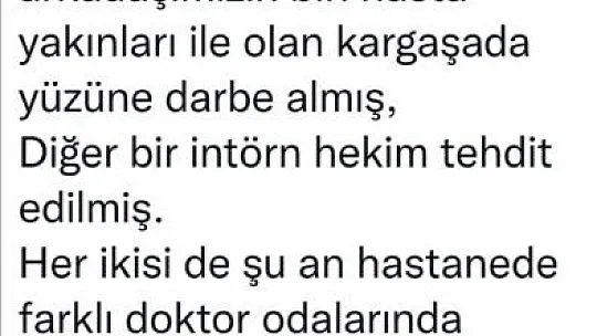 Erciyes Üniversitesi acilinde 'doktorlar tehdit' edildi iddiası!