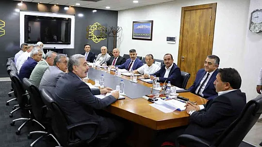 Heyet, Vali Çiçek başkanlığında toplandı