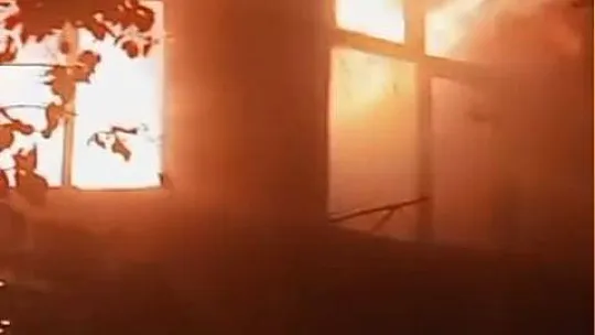 Kahramanmaraş'ta ahşap evde yangın
