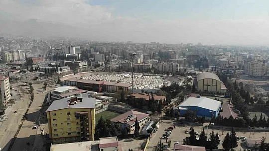 Kahramanmaraş depremin 18. gününde havadan böyle görüntülendi