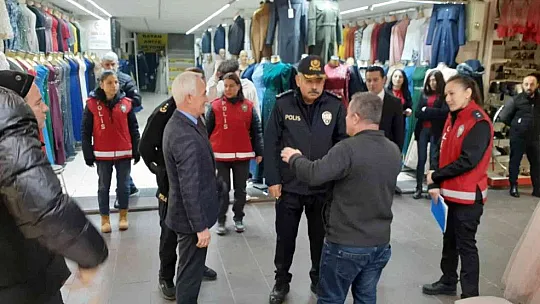 Emniyet Müdüründen çarşı denetimi...