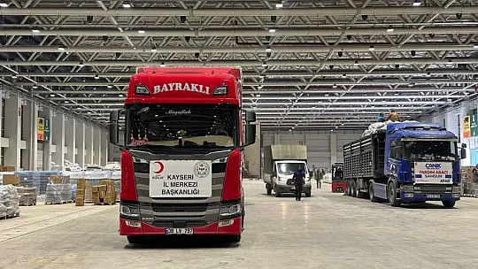 Kayseri'den afet bölgesi için yardım seferberliği