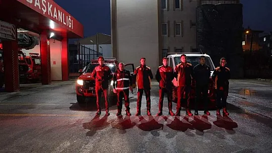 Kayseri İtfaiyesi sel bölgesine yardıma gidiyor