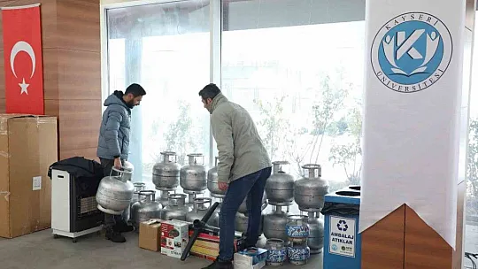 Kayseri Üniversitesi'nden deprem bölgesine yardım eli