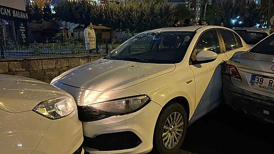 Talas'ta şaşırtan kaza!