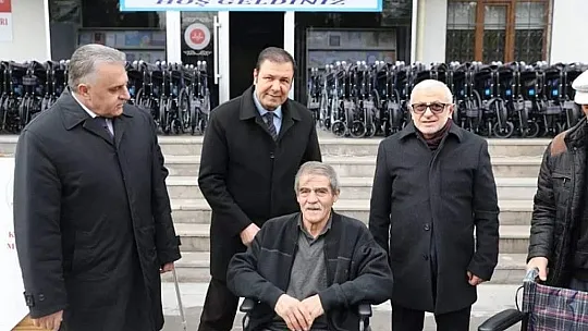 331 engelli vatandaş sandalyelerine kavuştu...