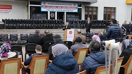 331 engelli vatandaş sandalyelerine kavuştu...