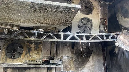 Market deposunda çıkan yangın korkuttu