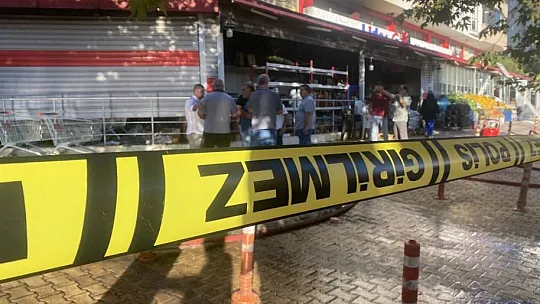 Market deposunda çıkan yangın korkuttu