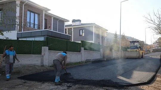 Altınoluk Mahallesi'nde asfalt çalışması