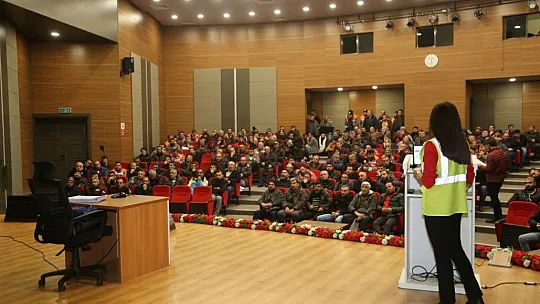 Melikgazi Belediyesi personeline iş sağlığı ve güvenliği eğitimi verildi