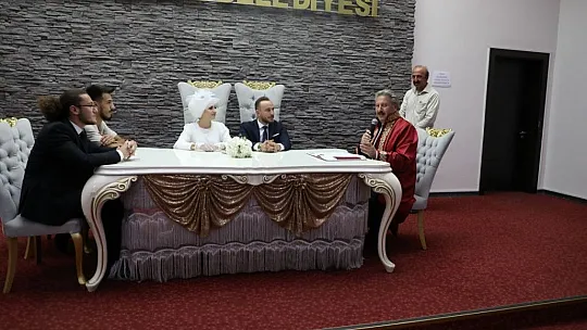 Melikgazi'de 2022 yılında 3 bin 978 çift nikah kıydı