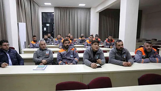 Melikgazi'de personele eğitim veriliyor