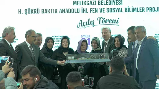 Melikgazi'de iki bakanlı açılış