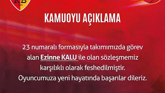 Melikgazi'de ayrılık...