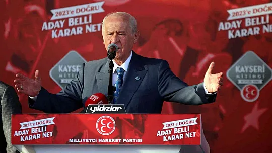 Bahçeli: Cumhurbaşkanı adayımız Recep Tayyip Erdoğan'dır!