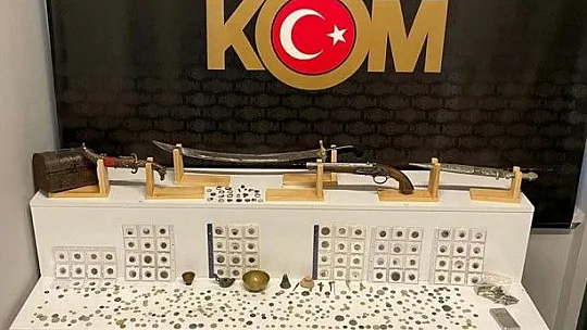 Operasyonda tarihi eser fışkırdı