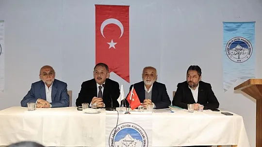 Mehmet Özhaseki, gönüllü kuruluşlarla buluştu