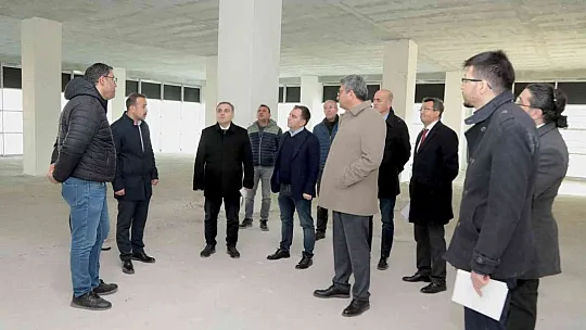 Rektör Altun'dan inşaat incelemesi...