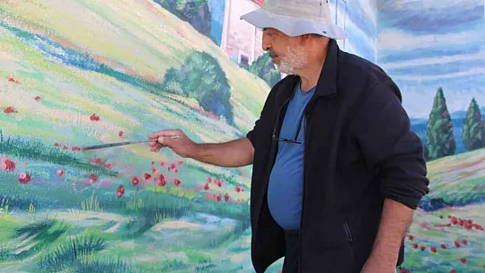 Kayseri'de duvarları tabloya dönüştürüyorlar