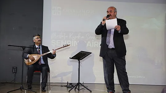 Şehrin Şairleri AGÜ'de Buluştu