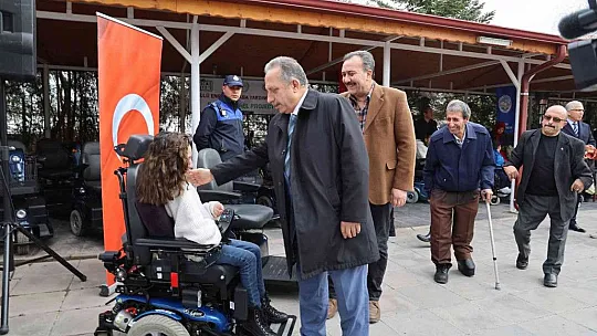 Talas Belediyesi'nden akülü araç desteği