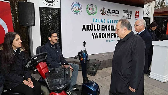 Talas Belediyesi'nden akülü araç desteği