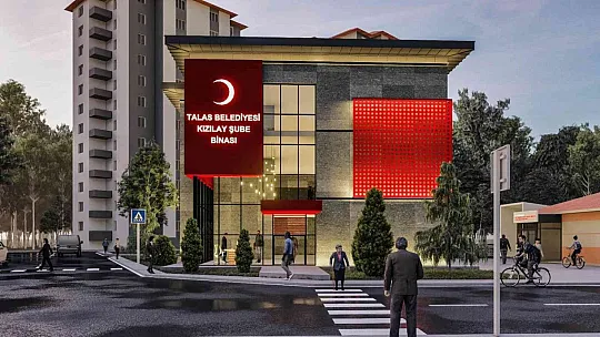 Talas Belediyesi'nden Kızılay'a yeni bina