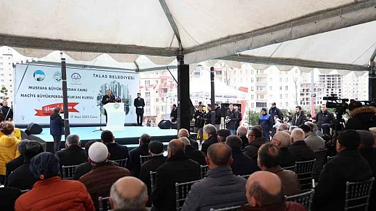 Hayırseverler iş başında! Talas Büyükperdah Camii açıldı...