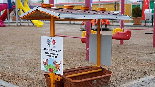 Talas, Elbistan'da minik dostları da unutmadı