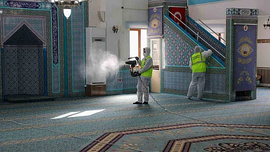 Talas'ta camilere özel temizlik yapıldı