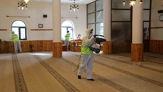 Talas'ta camilere özel temizlik yapıldı