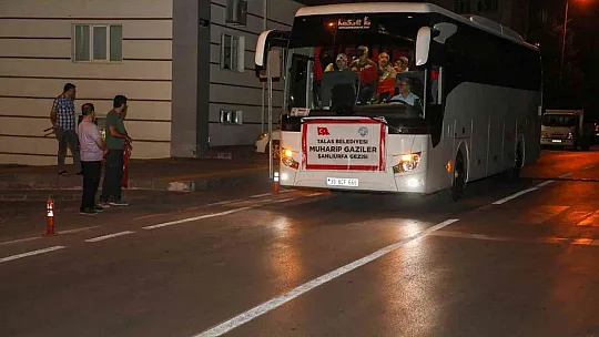 Talas'ın gazileri Şanlıurfa yolunda