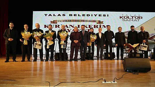 Talas'ta Muhteşem Kur'an-ı Kerim Ziyafeti