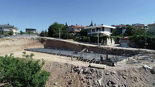 Talas'ta o merkezin inşaatı sürüyor...