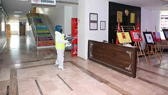 Talas'taki okullarda hijyen çalışması yapıldı