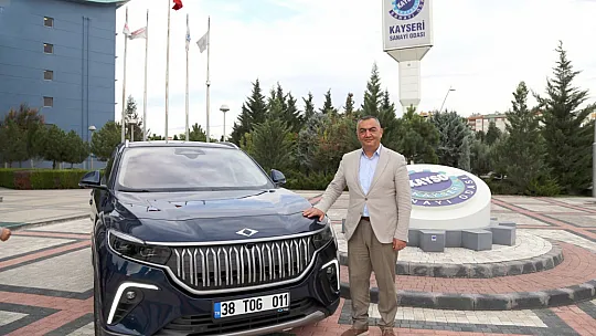 Türkiye'nin ilk yerli otomobili Togg, KAYSO'ya teslim edildi