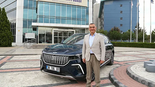 Türkiye'nin ilk yerli otomobili Togg, KAYSO'ya teslim edildi