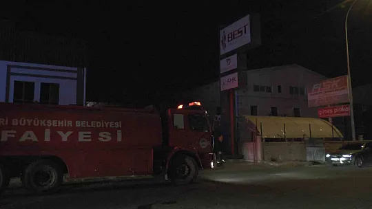 Organizede fabrika yangını!