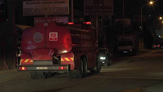 Organizede fabrika yangını!
