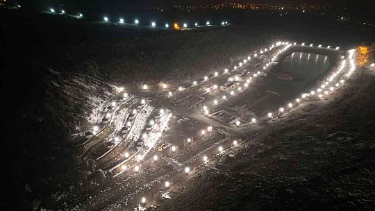 Zincidere 100. Yıl Mesire alanı Gece Işıl Işıl