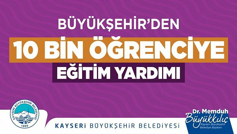 10 bin öğrenciye 40 milyon TL'lik 'eğitim' desteği