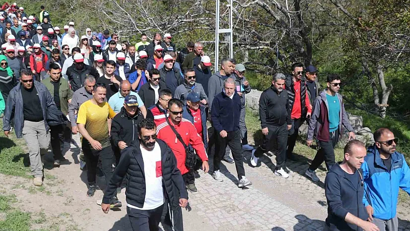 Yürüyüşe katıldılar...